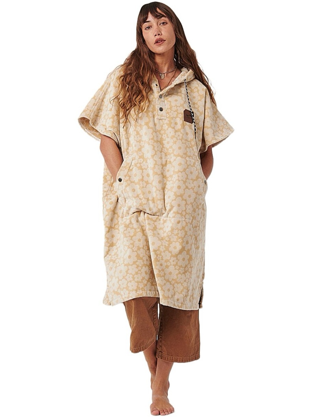 Slowtide Surf Ginny Poncho with Hoodie size S/M